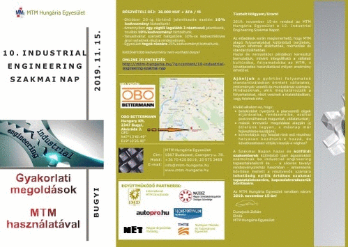 10. Industrial Engineering Szakmai Nap